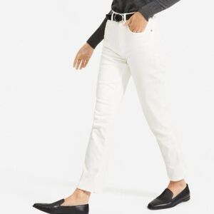 NWT Everlane Cheeky High Rise Jeans in White Size 26